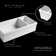 Whitehaus Collection 36" Reversible Large and Small Bowl Fireclay Kitchen Sink: 2½” lip Front Apron