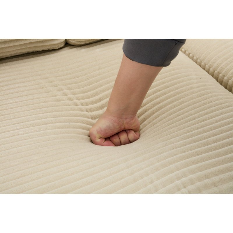 Ensemble de canapé-lit modulaire convertible Boneless Combination, Beige