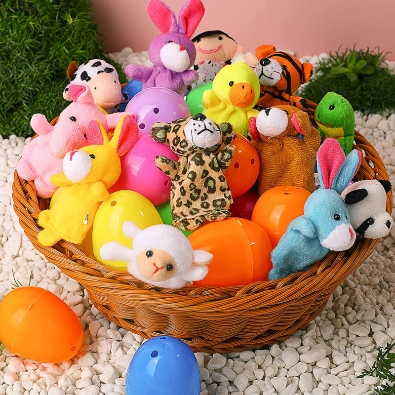 Œufs de Pâques à marionnettes à doigt