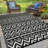 Southwestern Black/White Indoor/Outdoor Area Rug-325342601