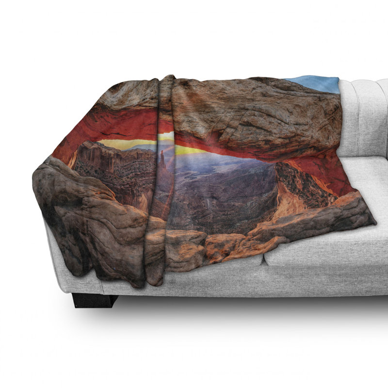 Hand Woven Throw Blanket, 50" W x 70" L