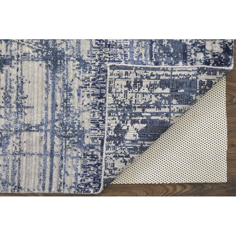 Eastfield Wool Abstract Area Rug, Rectangle 4' x 6'
