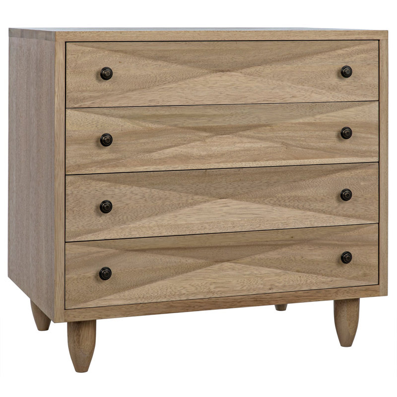 Diamond Solid Wood Accent Chest, Washed Walnut