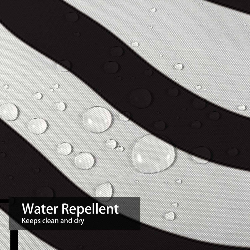 Rideau de douche blanc à motif abstrait sans soudure avec 12 crochets, L 72 po x l 84 po