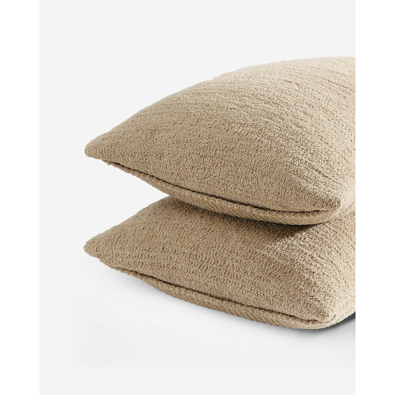Snug Microfiber / Microsuede Pillow Sham, Standard, Biscotti