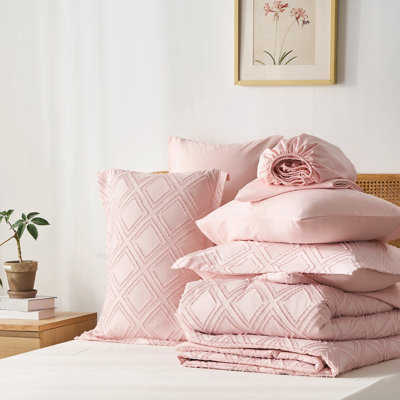 7pieces(queen/king)lightweight Comforter Set For All Seasons, Soft & Comfortable Bed In A Bag Set For Student/friends/family, A Cloud-like Sleeping Space , Spring/summer/autumn/winter, Great Gift/home Decor