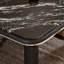 Ensemble de tables basses carrées en bois fritté noir et bois manufacturé noir