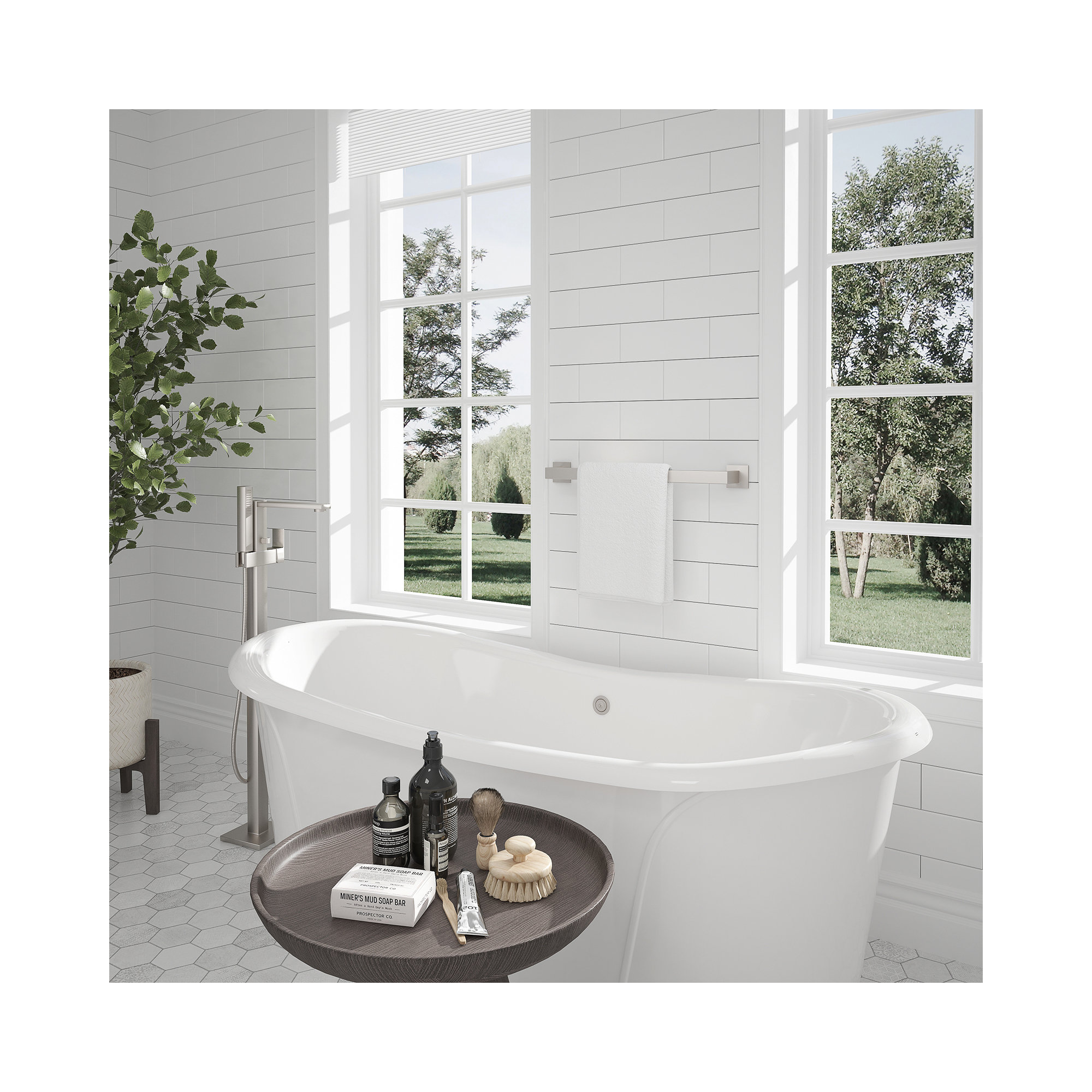23.75'' Towel Bar, Brushed Nickel, 3.13'' H X 23.75'' L X 2.19'' D