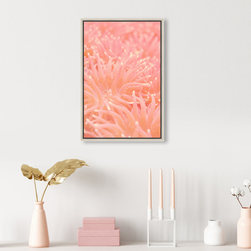 Deep Sea Flowers Print by Oliver Gal, 37"H x 25"W, Silver Floater Frame