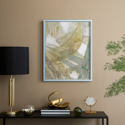 Bamboo Rain II, reproduction encadrée - bois massif