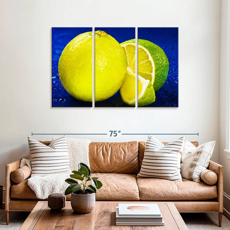 Yarlin Lemon Lime, 36" H x 57" W