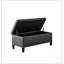Banc de rangement touffeté à fermeture douce et confortable-112883952