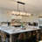 Demeko 6/7 - Light Dimmable Kitchen Island Pendant Square / Rectangle Chandelier-211592026-221163215