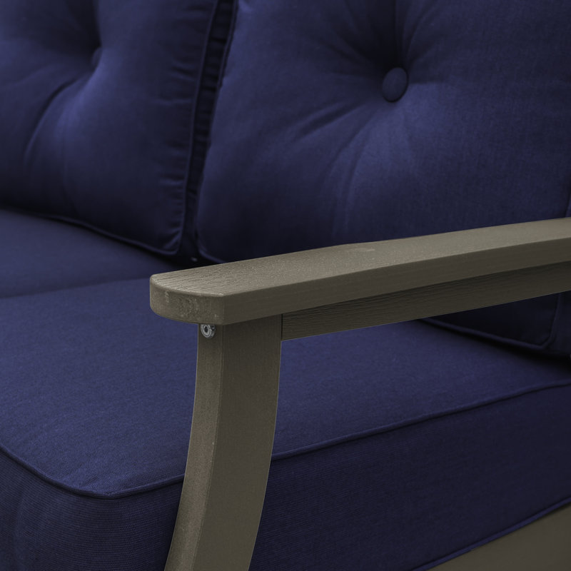 Anifer Lehigh Deep Seating Loveseat, Spectrum Indigo 