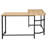 Carberg L-Shaped Metal Base Writing Desk