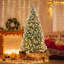 The Holiday Aisle® 7.5 Ft Artificial Christmas Tree Hinged With 560 Warm Led Lights & 267 Red Berries-2027985243