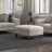 Walenty Top Grain Genuine Leather Ottoman