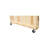 3-Tier Vertical Solid Wooden Planter with Grid Storage