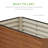 Sebian 4x2x2ft Outdoor Metal Raised Garden Bed, Planter Box for Vegetables, Flowers, Herbs-2011228100