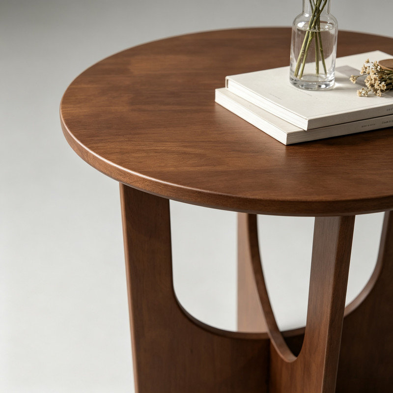 Solid Wood Top End Table, 2