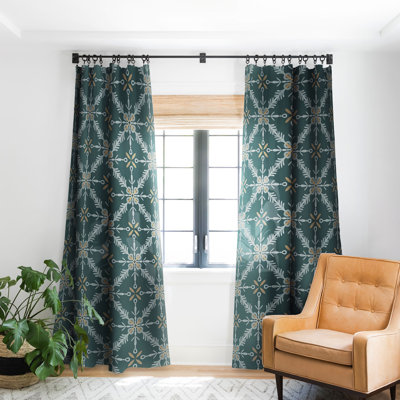 Pimlada Phuapradit Snowflake Tile 2 1pc Blackout Window Curtain Panel