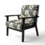 Chaise d'appoint florale Cobalt-6885407