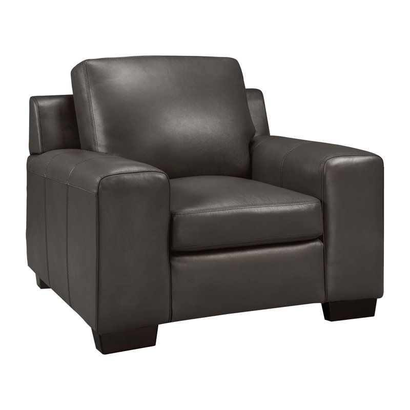 Fauteuil Davontai, Cuir moka