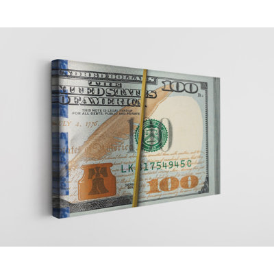 100 Dollar Bills Canvas Print