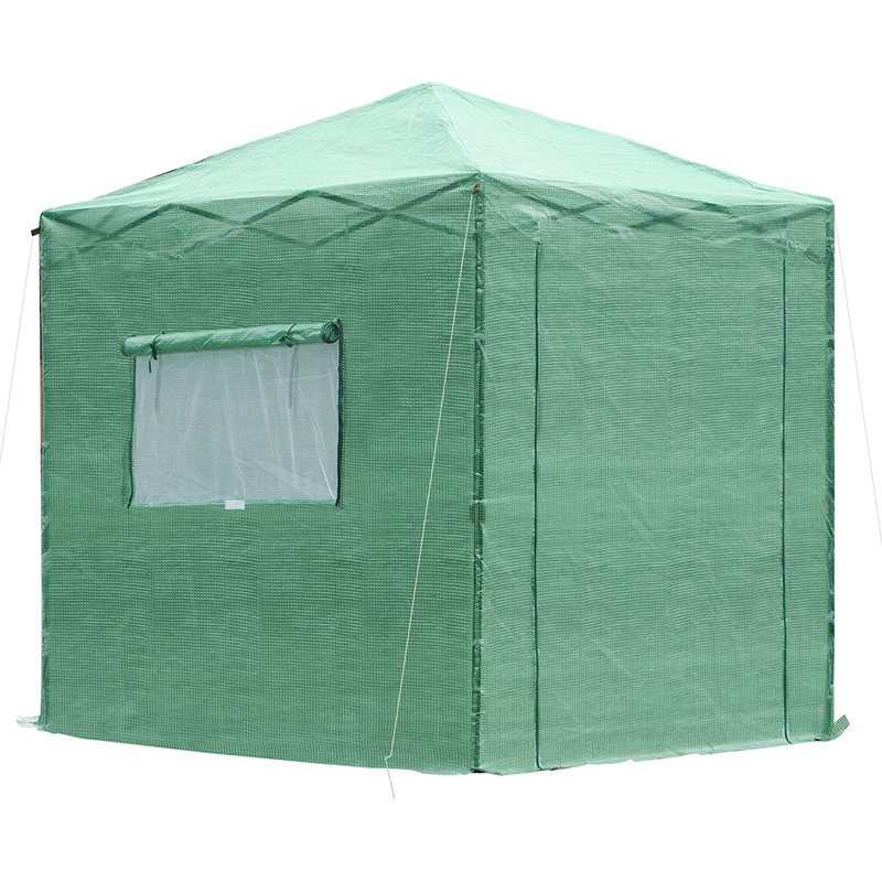 Aneesh 7 Ft W x 5 Ft D Greenhouse
