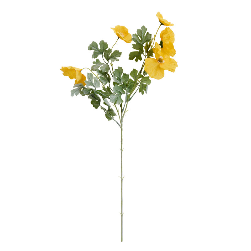 Fleur de coquelicot artificielle Elements, 25 po