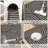 Abstract Rug Washable Area Rugs,Non Slip Indoor Modern Hallway Stain Resistant Indoor Outdoor Carpet for Entryway Patio Backyard-482256476-482256473