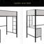 Lit mezzanine avec bureau et tablettes-622648213