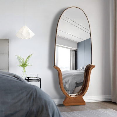 59,06 po Miroir en verre à forme spéciale de surface brun