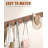 4 Pack Cowboy Hat Holder - Metal Wall Mount Hat Rack with Hooks, Hanger for Fedora, Sun Hats & Wide Brim Hats