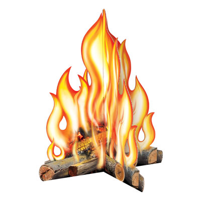 3-D Campfire Prop - 24Â½" x 21Â½" - Pack of 6