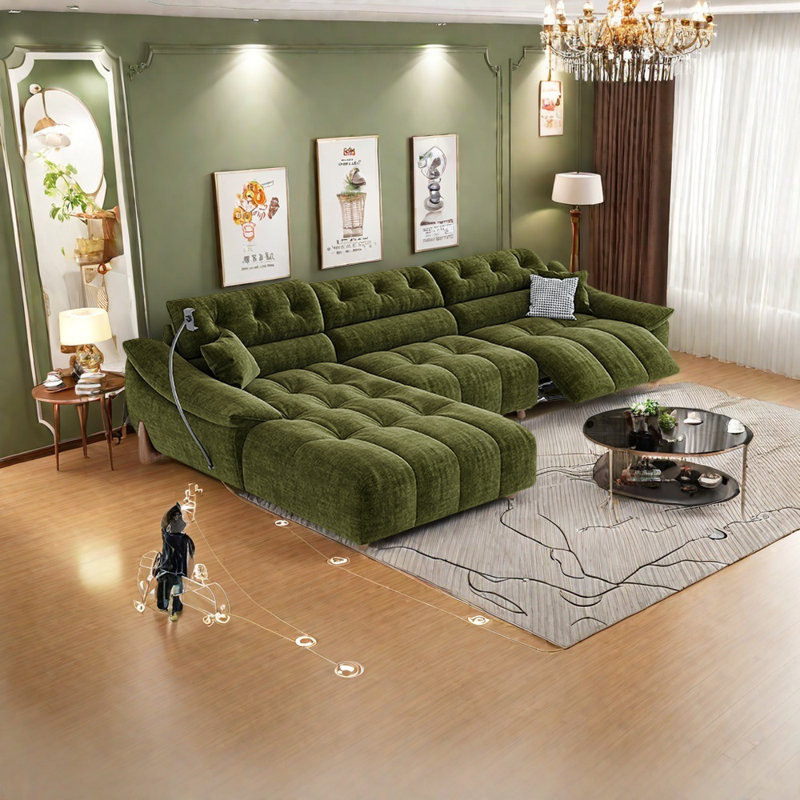 Retro adjustable first-class smart sofa