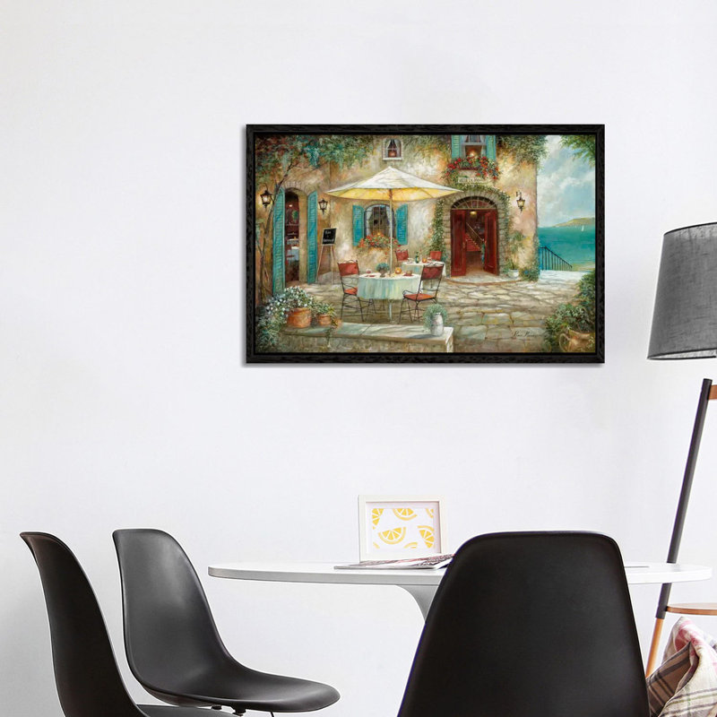 Casa D'Amore by Ruane Manning - Painting on Canvas, 66.04 cm H x 45.72 cm W, Black Framed