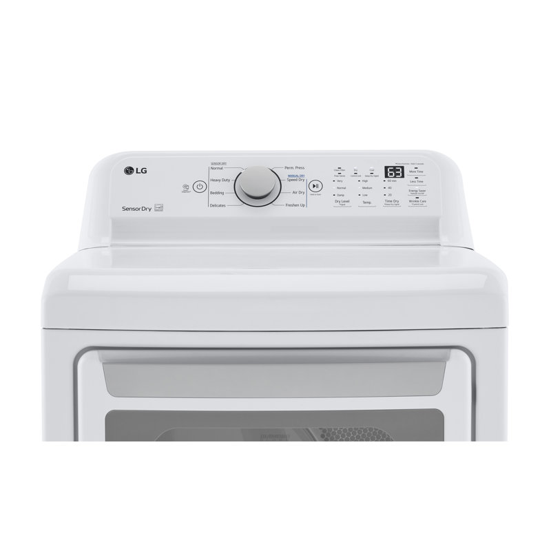7.3 Cu. Ft. White Electric Dryer with Sensor Dry Technology