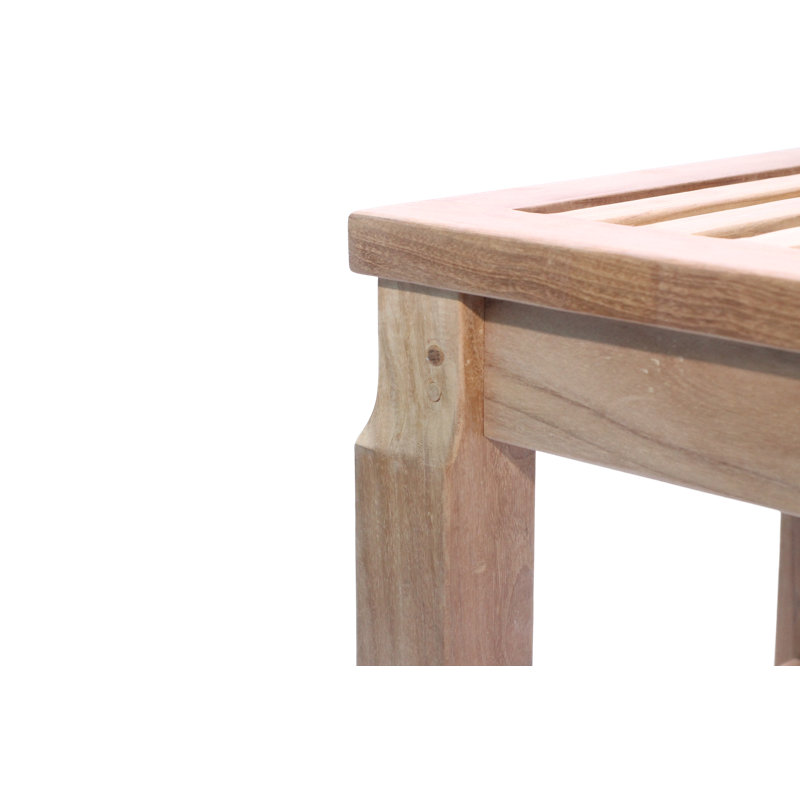 Hosler Solid Wood Teak Outdoor Bench