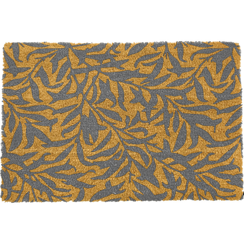 Aatiqah Kitchen Mat, Grey/Orange