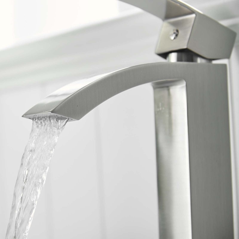 Single-Hole Single-handle Bathroom Faucet, Brushed Nickel