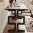Nut-brown Rectangular Solid Wood Writing desk-139815682