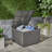 Latitude Run® Afsana 33'' W 70 Gallons Water Resistant Wicker Deck Box in Multi-Brown-698296423