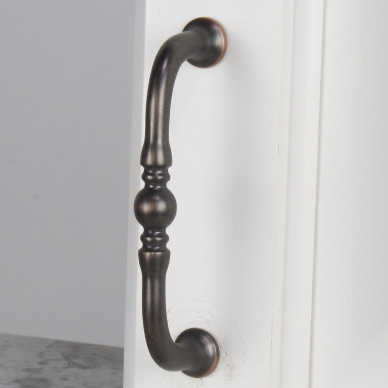Poignée arche 3 po central Bocci, Bronze antique / cuivre