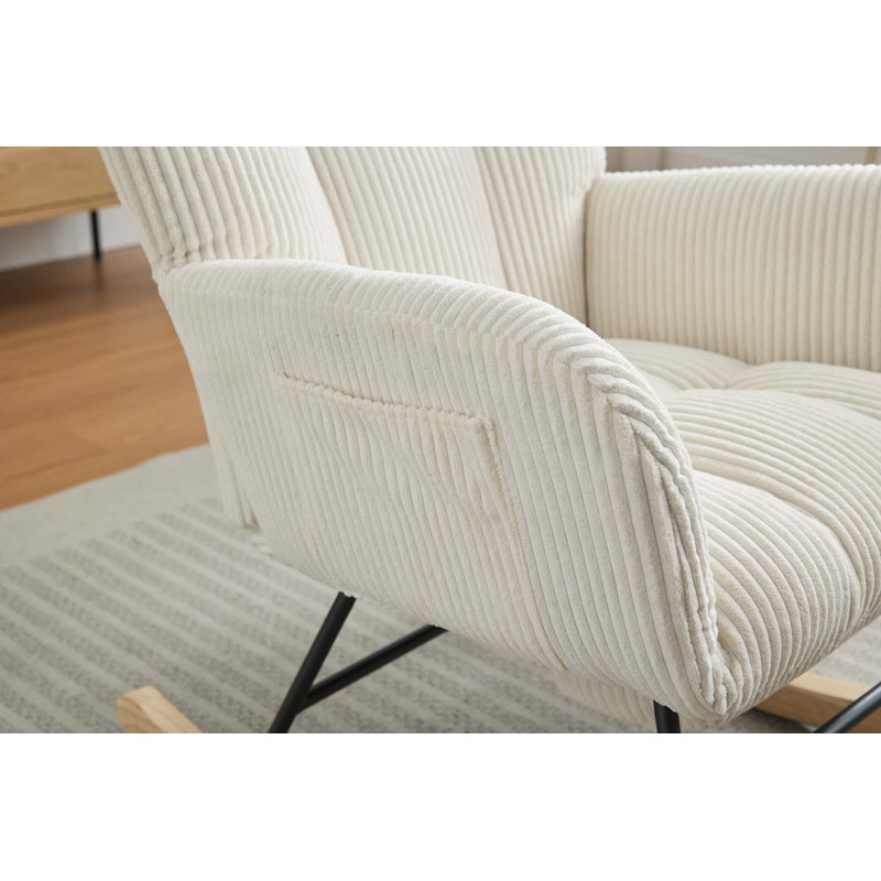 Chaise berçante Modern, Beige