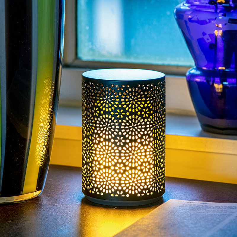 LED Outdoor Table Lamp, Black