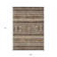 Tapis intérieur / extérieur gris lavable 9 pi x 12 pi Southwestern