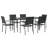 35" H X 21.3" W X 24.6" D Patio Dining Set with Rectangular Table-1577025784-1563119798