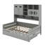 Lit de jour double en bois avec couchette-1989606307-1989606317