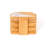 Square 6 Piece Coaster Set With Holder